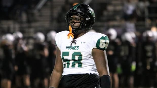 2025 offensive line prospect Dontrell Glover - Langston Hughes High School